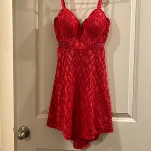 Hot pink dress